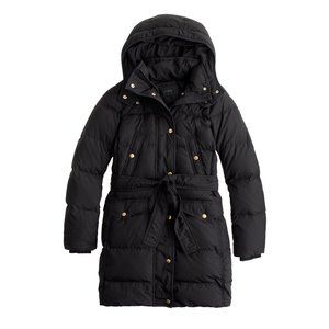 J CREW PETITE WINTRESS BELTED PUFFER COAT XXSP